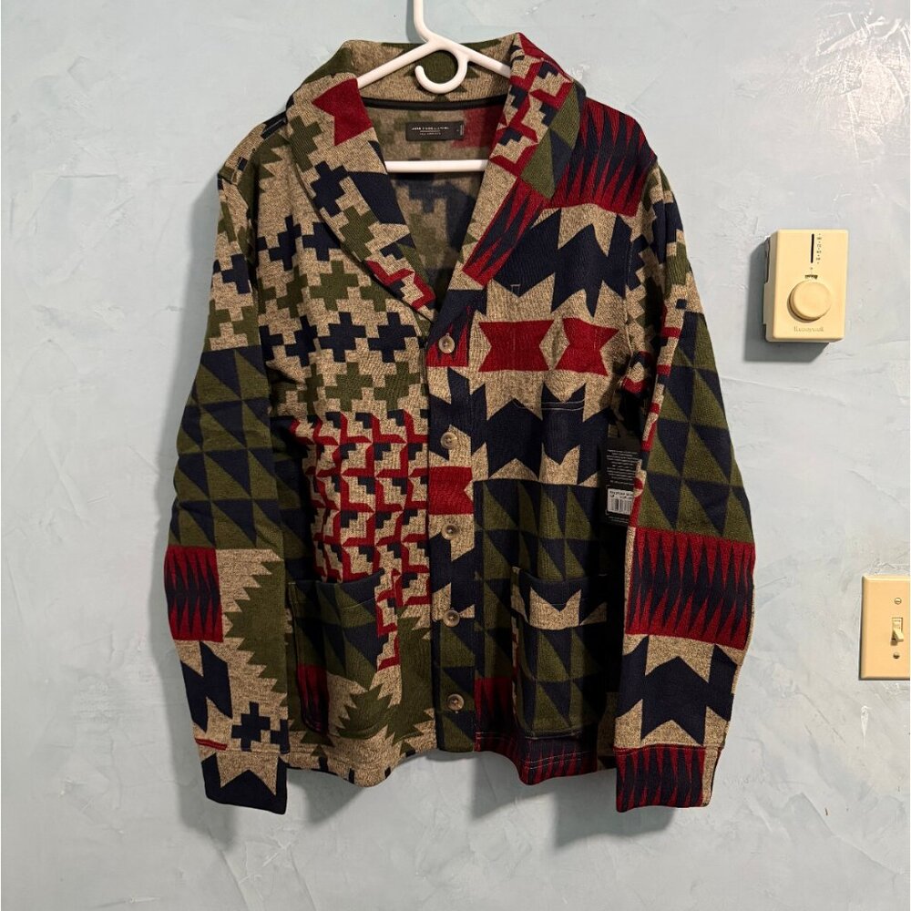 Junk Food Clothing Fleece Cardigan Kombu Green Sz L